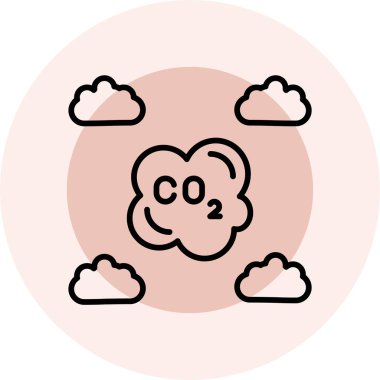 Bulut ve bulut simgesinin vektör çizimi