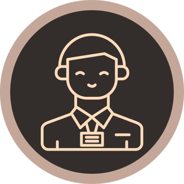 avatar. Web simgesi basit illüstrasyon