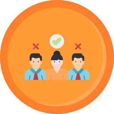 iş insanları simgesi, vektör illüstrasyonu