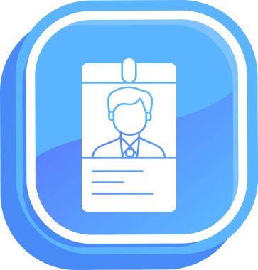 Kimlik kartı. Basit resimleme