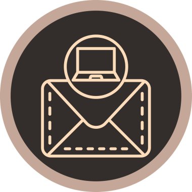 E- posta simgesinin vektör illüstrasyonu
