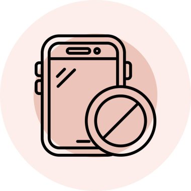 akıllı telefon simgesi vektör illüstrasyonu