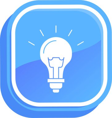 Gölgeli ampulün vektör simgesi