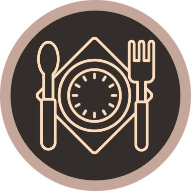 Gıda simgesinin vektör illüstrasyonu