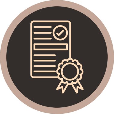 Eğilim biçimi izole edilmiş arkaplanda diploma simgesi