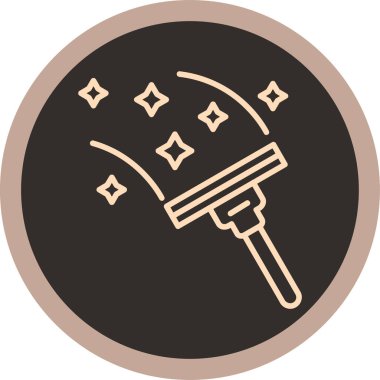 Sihirli bir değnek simgesinin vektör çizimi