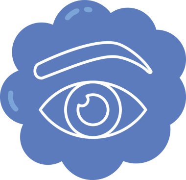 Göz. Web simgesi basit illüstrasyon
