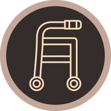 Tekerlekli sandalyenin vektör çizimi