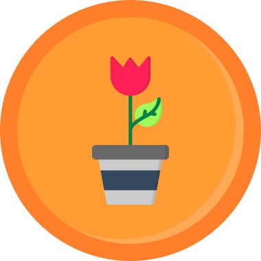 Bitki. Web simgesi basit tasarım