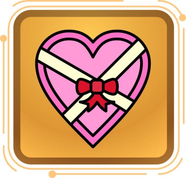 Bir karikatür kalbin vektör çizimi