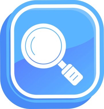 Büyütme cam simgesi vektörü