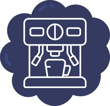 robot. Web simgesi basit illüstrasyon