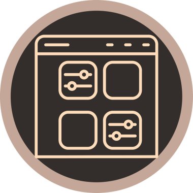 Vektör illüstrasyonu, simge ögesi biçimi