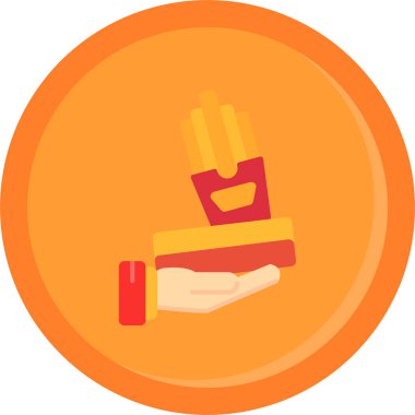 Gıda simgesinin vektör illüstrasyonu