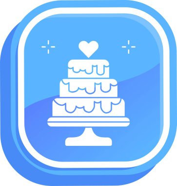 Pasta simgesi basit tarzı