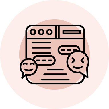 Müşteri memnuniyeti ikonu. vektör illüstrasyonu