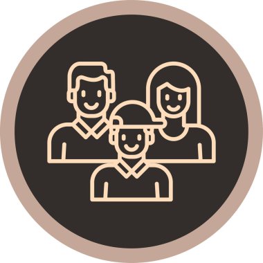 İnsan simgesinin vektör illüstrasyonu