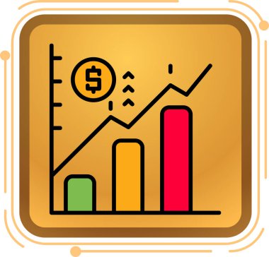 İş grafiği Grafikli basit düz çizelge