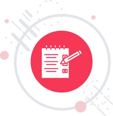 Kontrol listesi ile kalem simgesi