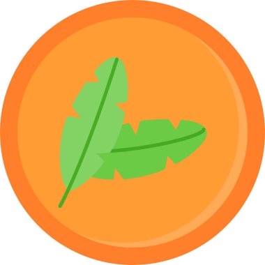 Vektör simgesi bir yaprak