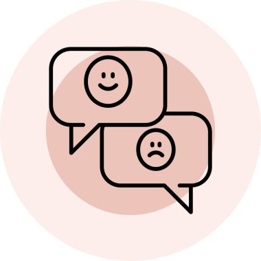 Konuşma baloncuğunun vektör çizimi