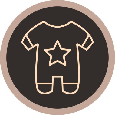 bebek giysisi ikonu vektör illüstrasyonu