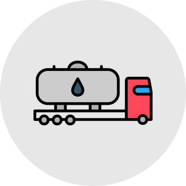 Petrol Tankı ikonu vektör çizimi