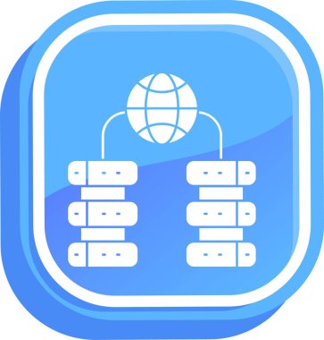 ağ web simgesi basit tasarımı