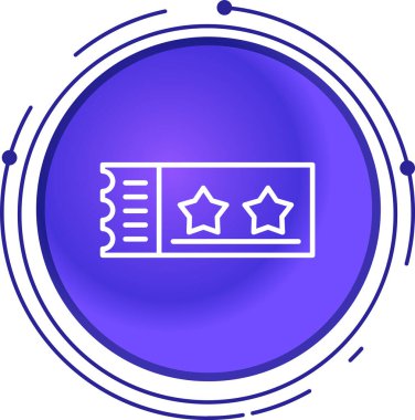 eşsiz derecelendirme vektör çizgisi simgesi