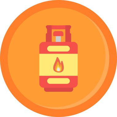 Yangın söndürücüsü. Basit resimleme