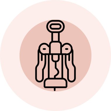 Bir araba simgesinin vektör illüstrasyonu