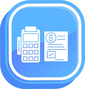 Banka ödeme ikonu. Web için banka ödeme vektör simgelerinin basit illüstrasyonu