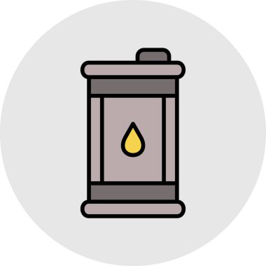 Yağ enerjisi ışık vektör simgesi tasarımı