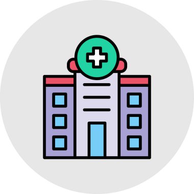 Hastane Simgesi Vektör İllüstrasyonu