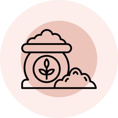 Bitki. Web simgesi basit illüstrasyon