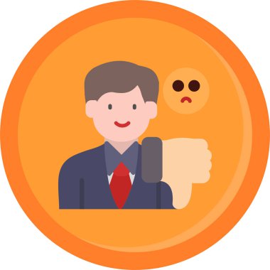 Rozet & müşteri için iş yönetimi dairesi simgesi