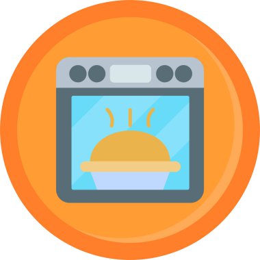 yiyecek web simgesi basit illüstrasyon