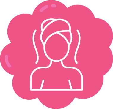 Dişi Avatar. Basit illüstrasyon