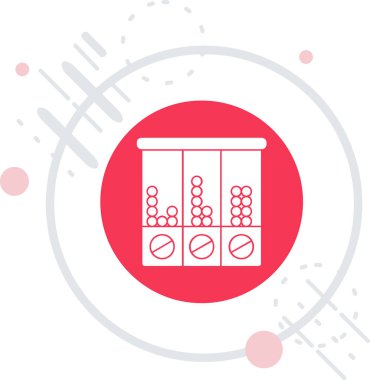 çizgi davul simgesi beyaz arkaplanda izole edildi. Müzik işareti. müzik aleti sembolü. Renkli taslak konsepti. vektör.