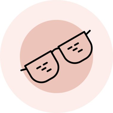 Bir adamın şirin çizgi film ikonunun vektör çizimi