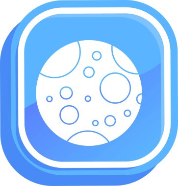 Yıldızlı mavi bir gezegenin vektör çizimi