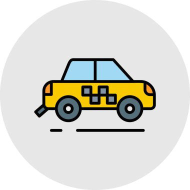 araç renkli vektör simgesi