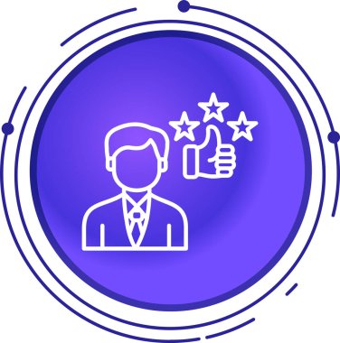 Bir insan yıldızının vektör illüstrasyonu