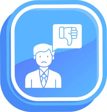 Bir iş adamı simgesinin vektör çizimi