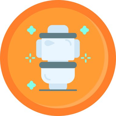 Bir mum simgesinin vektör illüstrasyonu