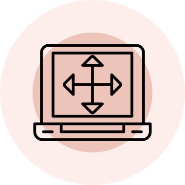 seo modern simgesinin vektör illüstrasyonu