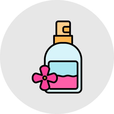 Elinde çiçek olan bir şişe.