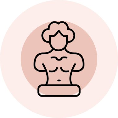 Kadın. Web simgesi basit illüstrasyon