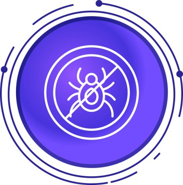 Benzersiz örümcek vektör simgesi