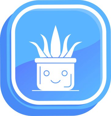 Kaktüs Simgesi, vektör illüstrasyonu